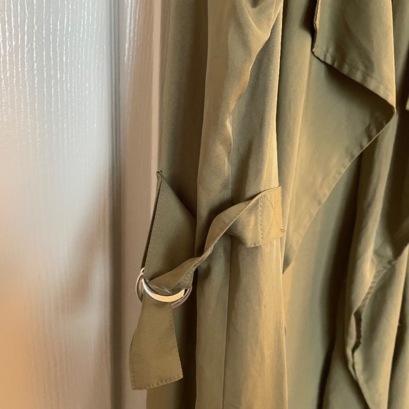New Look Khaki Green Open Trench - Picture 4 of 6